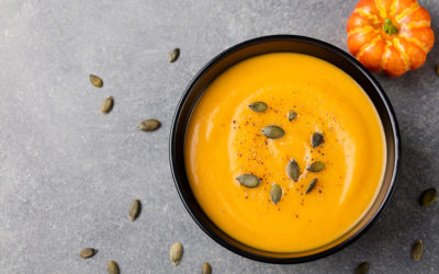 Roasted Pumpkin and Coriander Soup